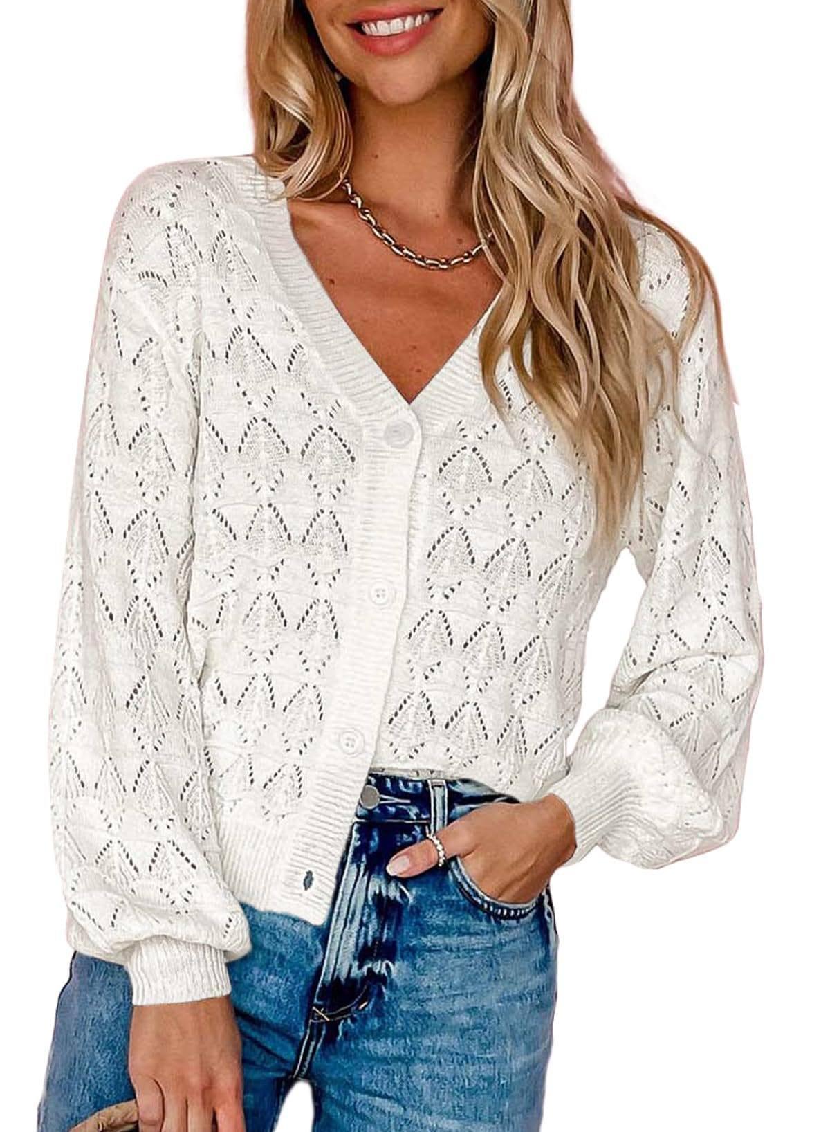 Fashion Short Cardigan Knitted Sweaters Women Autumn And-Black-7