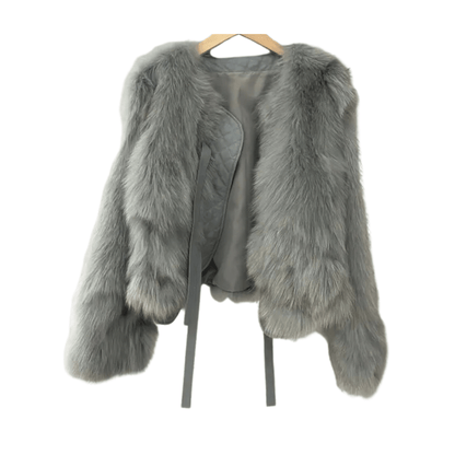 Short Faux Fur Winter SCoat - Kelly Obi New York