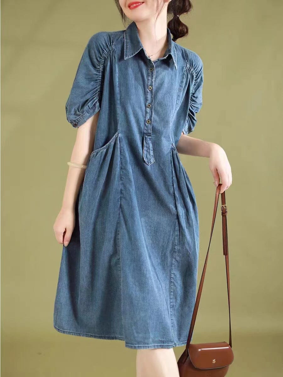 Summer Casual Fashion Thin Denim Dress