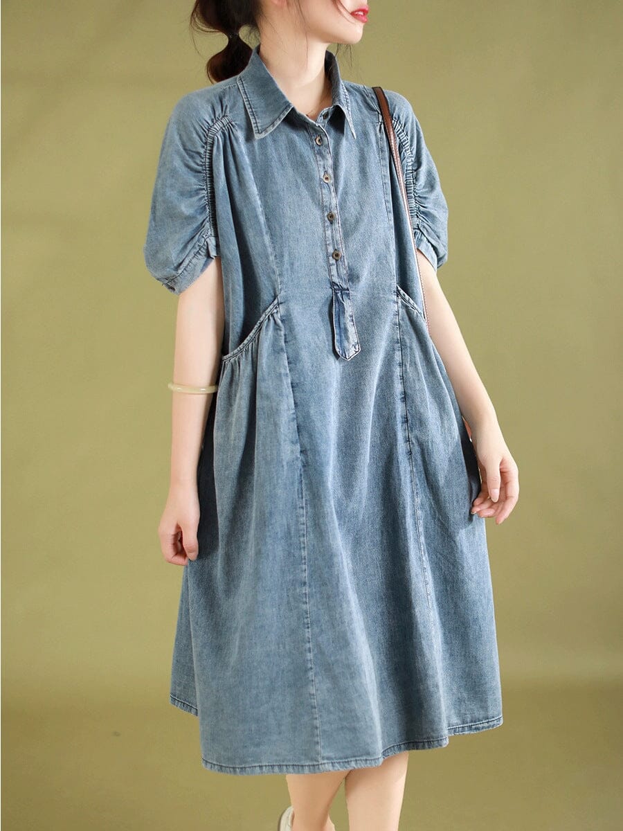 Summer Casual Fashion Thin Denim Dress